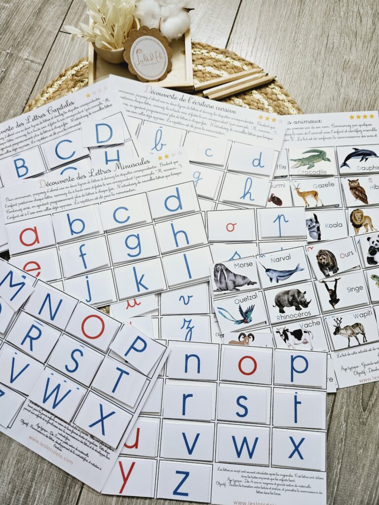 alphabet enfant maternelle petite section montessori